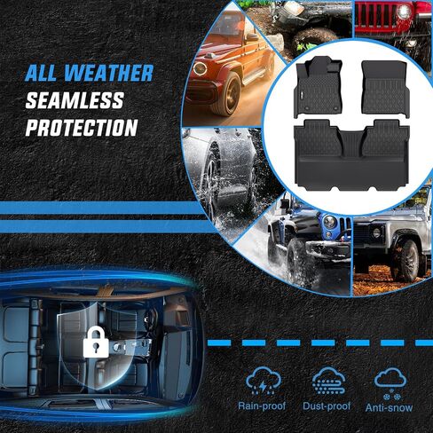 Nilight TPE Floor Mats for Toyota Tundra Crewmax Cab 2014 2015 2016 2017 2018 2019 2020 2021 in Saudi Arabia