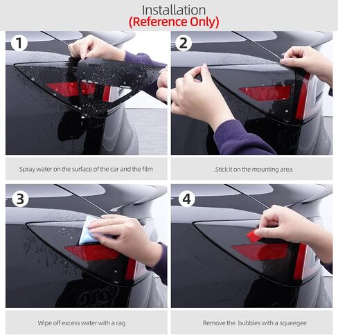 BETTERHUMZ Car Front Bumper PPF Trunk Protective Film for Tesla Model Y 2020-2024,TPU Clear Paint Protective Film Exterior Accessories (Carbon Style) in Saudi Arabia