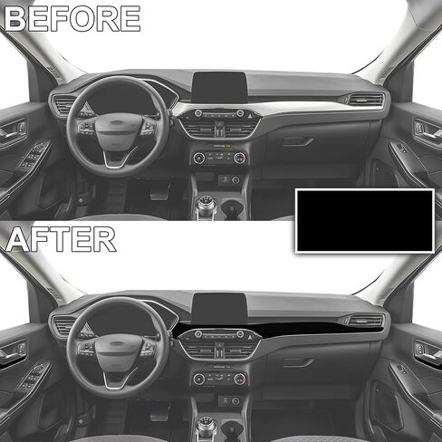 BOGAR TECH DESIGNS Precut for Ford Escape 2020-2025 Dashboard & Door Trim Vinyl Decal Interior Overlay, Gloss Black in Saudi Arabia