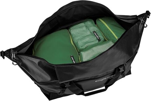 Eagle Creek Migrate 110L Lolling Duffle Bag مع عجلات ، وأشرطة حقيبة الظهر ، مقصورة رئيسية واسعة الفم ، أسفل الجيب الأمامي للوصول السريع وحوض الاستحمام ، Willow Green in Kuwait