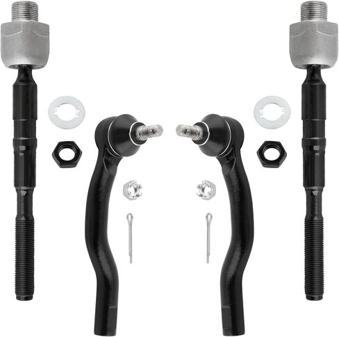 BOXI (Set of 4) Front Inner and Outer Tie Rod Ends fit for Ford Edge 2007 2008 2009 2010 2011 2012 2013 2014 / for Lincoln MKX 2007 2008 2009 2010 2011 2012 2013 2014 2015 / ES800473 ES800474 EV800576 in Saudi Arabia