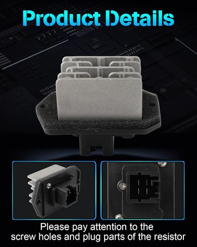 ECCPP AC Blower Motor Resistor Fit for 2001-2007 for Toyota Sequoia/for Toyota Sequoia Limited Sport Utility/for Toyota Sequoia SR5 Sport Utility HVAC Heater Blower Resistor Control Module RU372 in Saudi Arabia