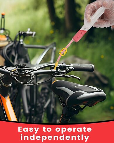 مجموعة نزيف الفرامل لفرامل الأقراص الهيدروليكية Shimano وTEKTRO وTRP. مجموعة تنزف الفرامل الهيدروليكية للدراجة بما في ذلك سائل الفرامل المعدني عالي الأداء 180 مل. in Kuwait