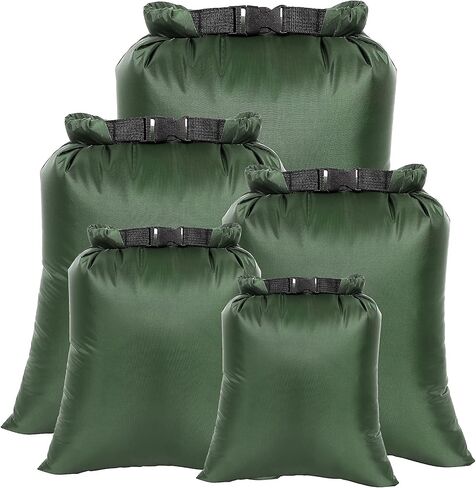 Dry Bags Waterproof Set, 5 Packs Ultralight Waterproof Bags Small Stuff Sack Water Proof Bag Dry Packs, Outdoor Dry Bag Keep Gear Dry for Backpacking Hiking Boating Camping Travel in Kuwait