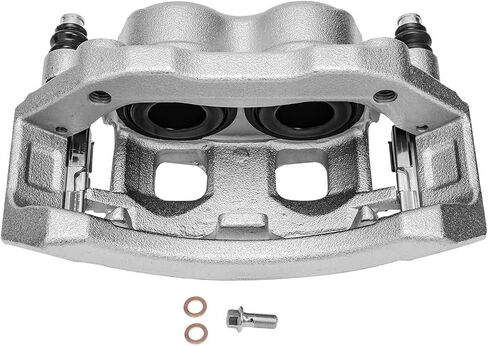 Detroit Axle - Front 2pc Brake Calipers for 2002-2005 Ram 1500, 05-06 Dodge Durango, 2 Disc Brake Calipers w/Bracket Assembly 2002 2003 2004 2005 Replacement in Saudi Arabia