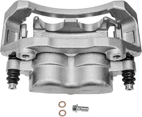 Detroit Axle - Front 2pc Brake Calipers for 2002-2005 Ram 1500, 05-06 Dodge Durango, 2 Disc Brake Calipers w/Bracket Assembly 2002 2003 2004 2005 Replacement in Saudi Arabia