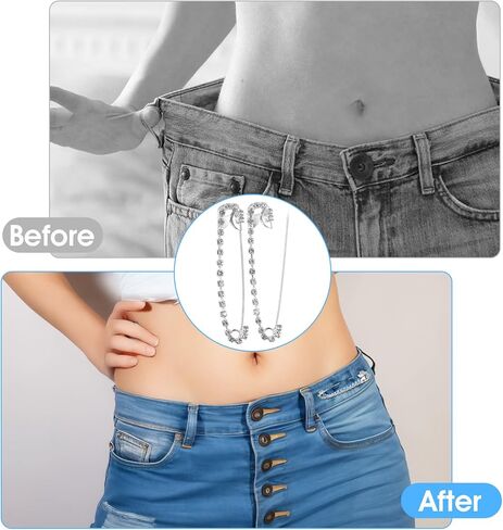 10Pcs Silver Safety Pins with Rhinestone, Decorative Brooches for Women Clothing, Suitable for Saree Skirts Sweater Scarf Lapel Hat Accessories in Kuwait