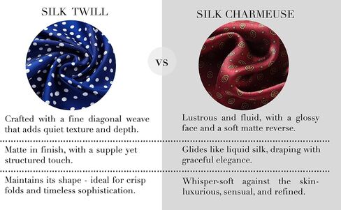 Luxury Silk Twill Square Scarf, Unisex 100% Mulberry Silk Scarves 25.6" x25.6, Hand-Rolled Hem, Gift Packaging in Saudi Arabia