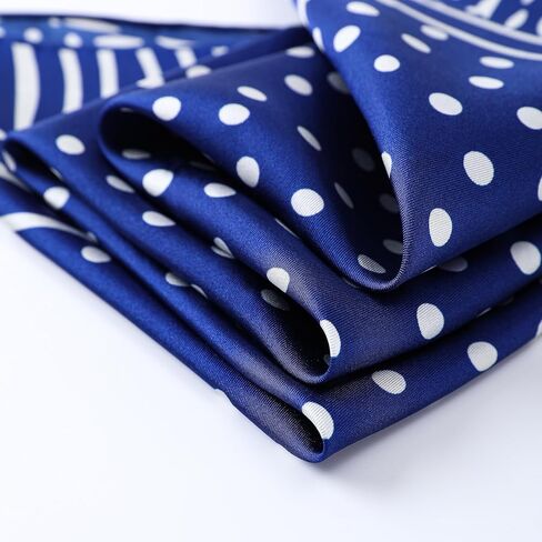 Luxury Silk Twill Square Scarf, Unisex 100% Mulberry Silk Scarves 25.6" x25.6, Hand-Rolled Hem, Gift Packaging in Saudi Arabia