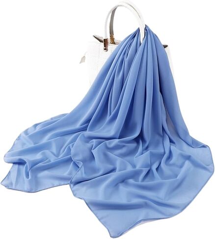 110 * 110CM Square Chiffon Hijabs Scarf Plain Solid Color Headwraps Women's Headscarf 45 Colors in Kuwait