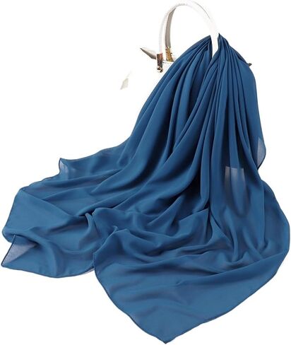 110 * 110CM Square Chiffon Hijabs Scarf Plain Solid Color Headwraps Women's Headscarf 45 Colors in Kuwait