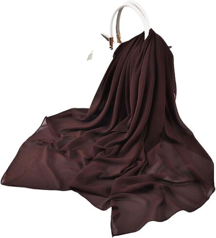 110 * 110CM Square Chiffon Hijabs Scarf Plain Solid Color Headwraps Women's Headscarf 45 Colors in Kuwait