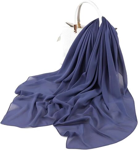 110 * 110CM Square Chiffon Hijabs Scarf Plain Solid Color Headwraps Women's Headscarf 45 Colors in Kuwait