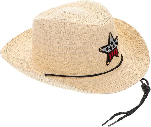 TOYANDONA Boy Girl Sun Pattern Breathable Boy Girl Cap for Outdoor Camping Picnics Uv Western Style Hat for Boys Girls Beige in Saudi Arabia