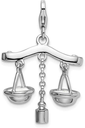 Solid 925 Sterling Silver 3-D المينا المقاييس من جراد البحر العدالة سحر قفل جراد البحر in Saudi Arabia