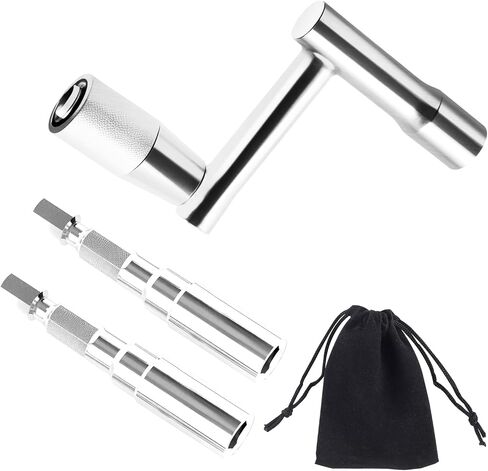 Drum Key Drill Bit Set of 4, 3 Standard Square Lug Drum Key and 1 Fast Rotary Drum Keys for Tuning Drums, Stainless Steels Drum Tuning Key in Kuwait