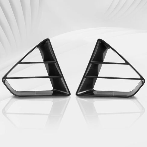 HAKA Tough Front Grille Inserts for Ford Mustang GT 2018-2023 ، ملحقات إدراج مصبغة المبرد المعدلة ، استبدل P/N #JR3B-8200-AB ، الأسود واليسار واليمين ، 2 مساءً in Saudi Arabia
