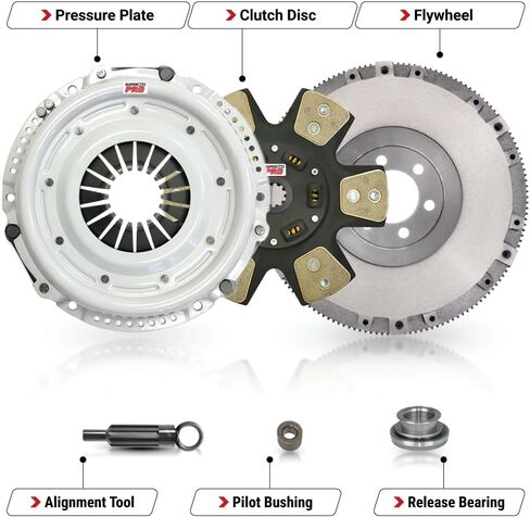CMP Stage 3 Race Clutch Kit with Flywheel Fits Chevy 69-74 Blazer C10 C20 Pickup Camaro Chevelle El Camino 57-84 Corvette ، Pontiac 67-81 Firebird 64-72 GTO ، GMC 75-76 C15 G15 3.2L 3.8L 4. in Saudi Arabia