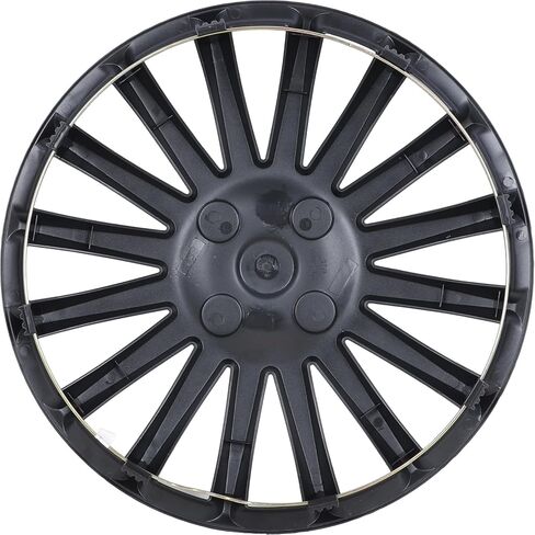 AUTOWIKI Hubcaps 14 Inch 4 Pcs Wheel Covers Compatible with 14" Cars SUV Truck Wheels (Style 5049 - Silver) in Kuwait