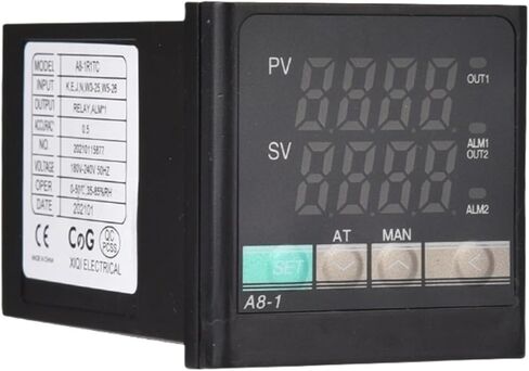 A8-1 48 * 48mm Multy/TC Input K E J PT100 220V 4-20mA Voltage PID Adjustable Output SSR Relay 1300℃ Temperature Controller(2Alarm,48x48mm TC SSR) in Saudi Arabia