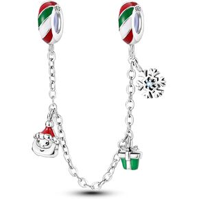 Hapour 925 Sterling Silver Safety Charm Charm Dangle Pendants Clip Beads for Bracelet Bow Knot Love Butterfly Sunflower Stopper Charm for Women in Saudi Arabia