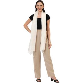 100% Linen Scarf for Women – Lightweight Breathable Summer Wrap, Soft Fashion Shawl, Casual Travel Scarves, 55x180 cm in Saudi Arabia