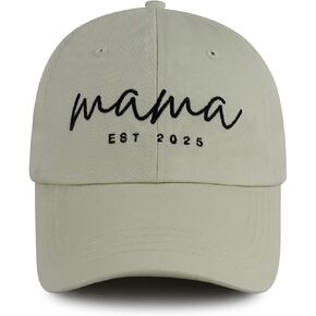 Mama EST 2025 Hats for Women, Adjustable Embroidered New Mom Baseball Cap in Saudi Arabia
