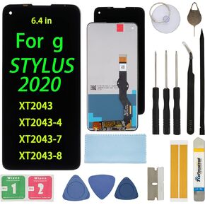 Screen Replacement for Motorola Moto G Stylus 2020 XT2043 XT2043-4 XT2043-7 XT2043-8 6.4" G8 Stylus Assembly LCD Display Touch Screen Digitizer with Frame in Kuwait