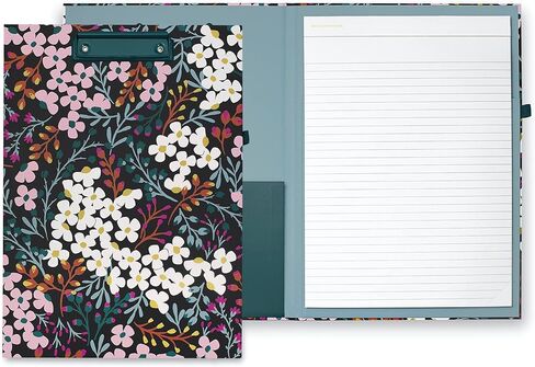 Kate Spade New York Clipboard Folio with Low Profile Clip, Professional Padfolio Includes Lined Notepad, Pen Loop, and Pocket, Grand Plaid Duo in Saudi Arabia