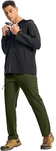 TBMPOY Men's Lightweight Hiking Pants Quick Dry 4 Pockets Stretch Water Resistant Travel Fishing Convertible Zip Cargo Jogger in Saudi Arabia