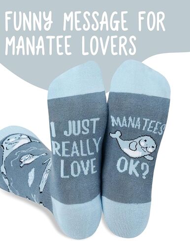 هدايا Manatee Innobeta ، والهدايا في عيد الميلاد وعيد الميلاد ، وجوارب طاقم واحدة الحجم in Saudi Arabia