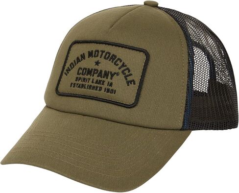 Indian Motorcycle Est. 1901 IMC Cap, Khaki Cotton and Polyester Mesh, Snapback Closure - 2833315 in Saudi Arabia