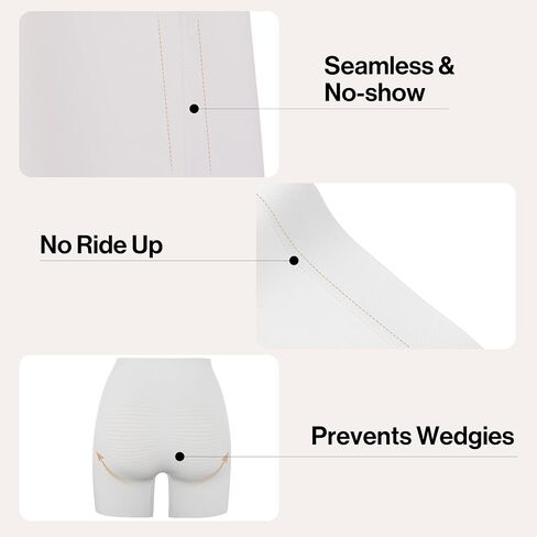 Boy Shorts Underwear For Women, No Show Boxer Briefs Women,Anti Chafing shorts, High Waisted Boyshorts Panties in Saudi Arabia