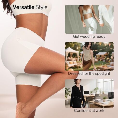 Boy Shorts Underwear For Women, No Show Boxer Briefs Women,Anti Chafing shorts, High Waisted Boyshorts Panties in Saudi Arabia