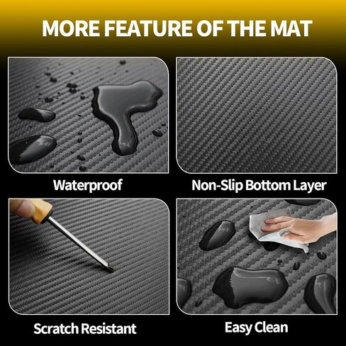 لعام 2019-2024 2025 2026 BMW X7 Trunk Mat & Backrest حصيرة- مخصصة لبطانة البضائع الجلدية PU المخصصة وحامي مسند الظهر الخلفي- جميع الحصير البضائع الطقس لـ BMW X7 2019-2025 2026 in Kuwait