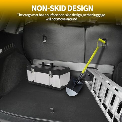 لعام 2019-2024 2025 2026 BMW X7 Trunk Mat & Backrest حصيرة- مخصصة لبطانة البضائع الجلدية PU المخصصة وحامي مسند الظهر الخلفي- جميع الحصير البضائع الطقس لـ BMW X7 2019-2025 2026 in Kuwait