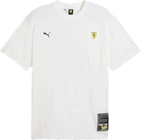 PUMA Mens Scuderia Ferrari Color Splash Graphic Crew Neck Short Sleeve Casual Tops Casual - Yellow in Saudi Arabia