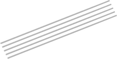 uxcell 5Pcs 304 Stainless Steel Rods, 3.5mm x 254mm Metal Solid Shaft Round Rod Lathe Bar Stock for Model Plane Cars Ship DIY Craft Metal Working in Kuwait