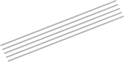 uxcell 5Pcs 304 Stainless Steel Rods, 3.5mm x 254mm Metal Solid Shaft Round Rod Lathe Bar Stock for Model Plane Cars Ship DIY Craft Metal Working in Kuwait