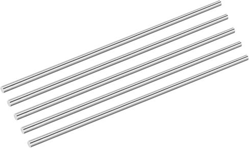uxcell 5Pcs 304 Stainless Steel Rods, 3.5mm x 254mm Metal Solid Shaft Round Rod Lathe Bar Stock for Model Plane Cars Ship DIY Craft Metal Working in Saudi Arabia