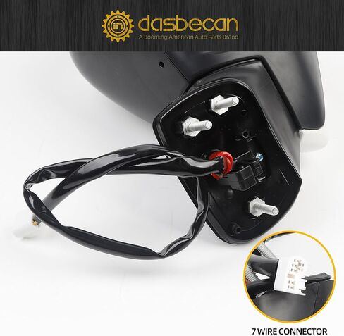 Dasbecan Driver Side Mirror White Compatible with 2020-2025 Toyota Corolla Left Door Rear view Mirror Heated Manual Fold Power Adjustment W/Blind Spot Detection Turn Signal Assembly 7PINS #87940-02920 in Saudi Arabia