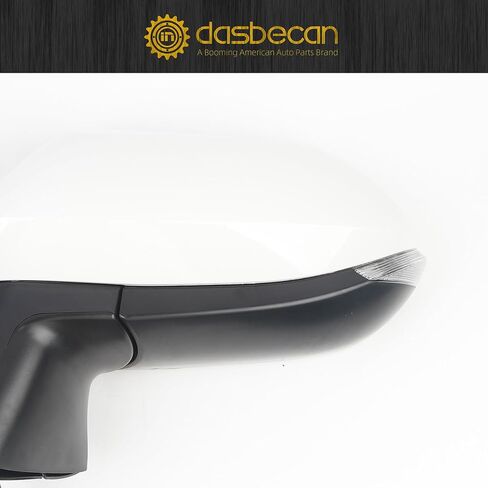 Dasbecan Driver Side Mirror White Compatible with 2020-2025 Toyota Corolla Left Door Rear view Mirror Heated Manual Fold Power Adjustment W/Blind Spot Detection Turn Signal Assembly 7PINS #87940-02920 in Saudi Arabia