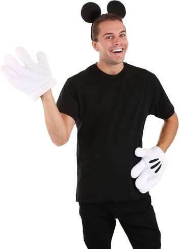 Women's Mickey Ears & Glove Set - Officially Licensed Plush Costume Accessories in Saudi Arabia