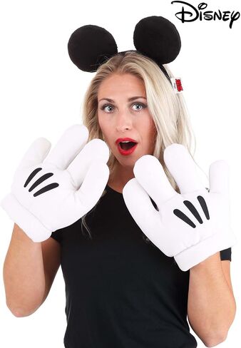 Women's Mickey Ears & Glove Set - Officially Licensed Plush Costume Accessories in Saudi Arabia