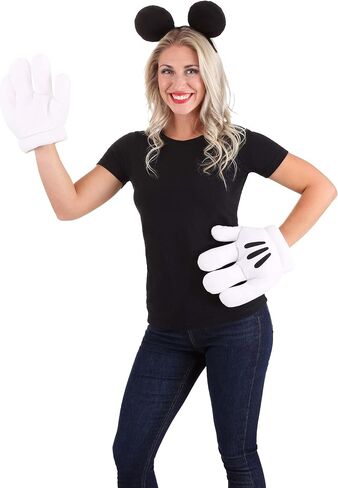 Women's Mickey Ears & Glove Set - Officially Licensed Plush Costume Accessories in Saudi Arabia