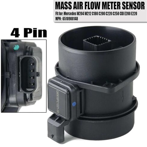 Mass Air Flow Maf Sensor with W204 W212 X204 Sprinter Viano Vito W639 5WK97917 A 651 090 01 48 in Kuwait