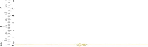 Floreo 14K الذهب الأصفر أو الذهب الأبيض 0.6 مم واحد قلادة قابلة للتعديل سلسلة صناديق صلبة قابلة للتمديد ، 16 " - 18 بوصة in Kuwait