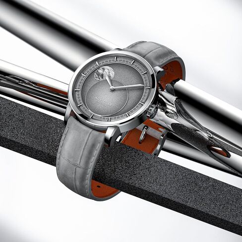 AGELOCER Major Breakthrough 29.51-Days MoonPhase Original Astronomer Men's Mechanical Watch, Luxury Automatic Skeleton Leather Men's Wrist Watches in Kuwait