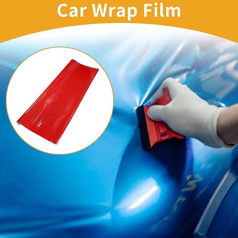 1 PC WILLOW CAR CAR CAR CAR VINYL WRAP COVERT PVC PVC Bright Red 12 FT × 59.84 Inch in Saudi Arabia