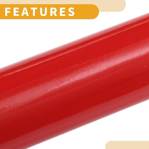 1 PC WILLOW CAR CAR CAR CAR VINYL WRAP COVERT PVC PVC Bright Red 12 FT × 59.84 Inch in Saudi Arabia